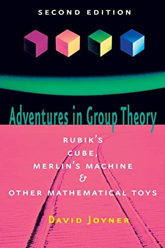Book cover: "Adventures in Group Theory: Rubik's Cube" with colorful cube images.