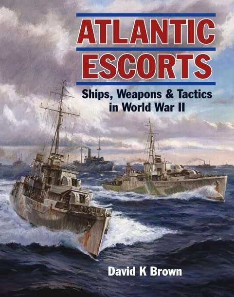 Book cover showing two naval ships sailing through choppy water under a cloudy sky.