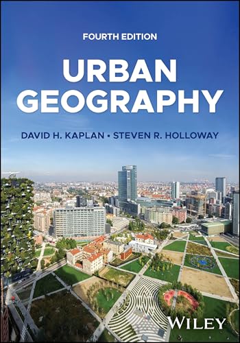 Book cover for "Urban Geography," fourth edition, with a city skyline.