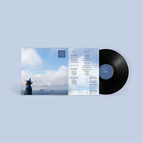 David Kitt “Idiot Check” vinyl record with blue sky album art.