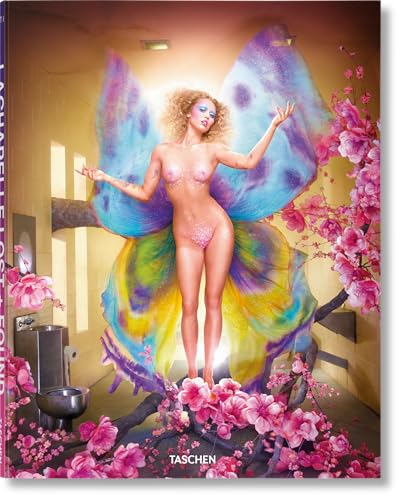 Book cover featuring a nude woman with butterfly wings amidst flowers.