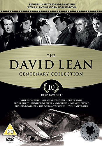 DVD box set cover with black and white film images and gold title.