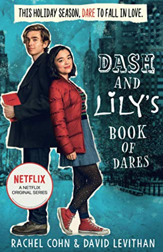 Book cover featuring a young man and woman standing back-to-back in a snowy city.
