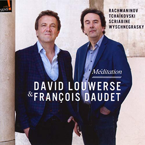 CD cover featuring portraits of David Louwerse and François Daudet.