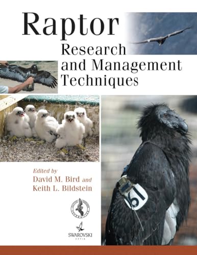 Book cover featuring raptors: eagles, hawks, and vultures, with research text.