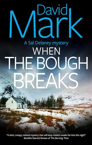Book cover: snowy landscape with a cottage, title "When the Bough Breaks".