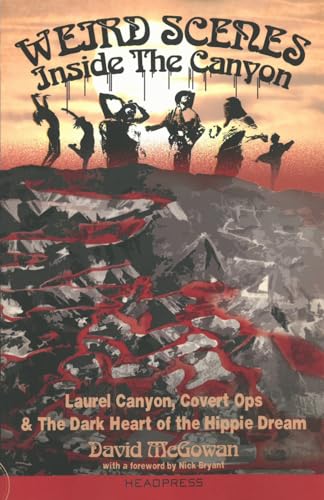 Book cover: "Weird Scenes Inside The Canyon" with silhouetted figures and mountains.
