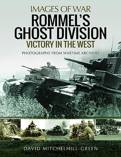 Book cover: WWII German tanks and soldiers, "Rommel's Ghost Division.
