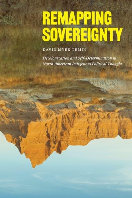 Book cover with orange and brown landscape, titled “Remapping Sovereignty.”
