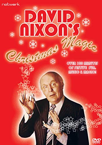 DVD cover for "David Nixon's Christmas Magic" featuring a magician.