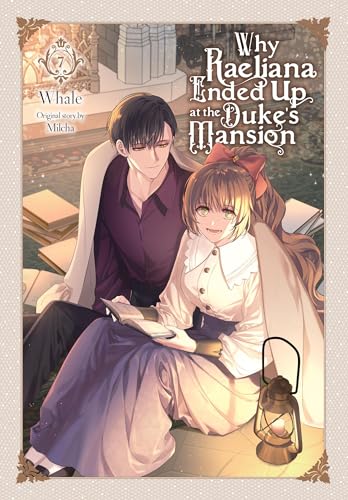 A man and woman sit together reading by a lantern on this manga cover.