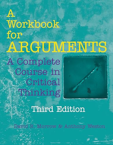 Book cover for A Workbook for Arguments, Third Edition, on a textured teal background.