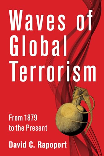 Book cover: "Waves of Global Terrorism" with grenade illustration.