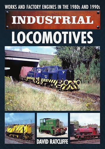 Book cover featuring blue and yellow industrial locomotives in a rail yard.