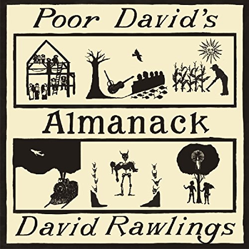 CD cover for David Rawlings’ “Poor David’s Almanack” with folk art imagery.