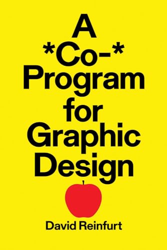 Book cover with black text on a yellow background and a red apple icon.