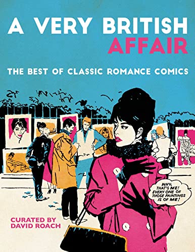 Book cover featuring vintage romance comic art, a woman in pink, and text.