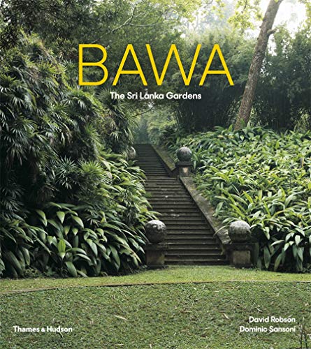 Book cover showing a stone staircase through lush green gardens with spherical stone ornaments.