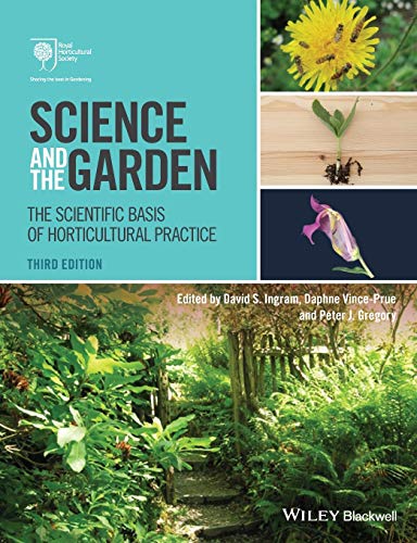 Book cover: “Science and the Garden” with plant images and garden scene.