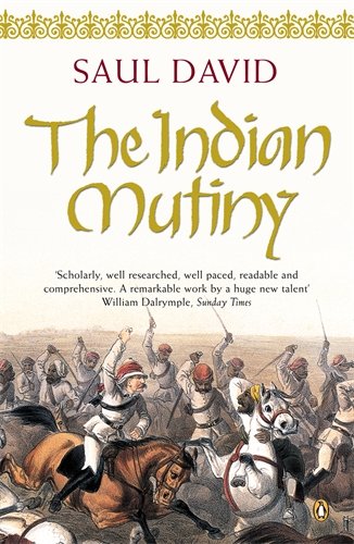 Book cover: “The Indian Mutiny: 1857” with a historical battle scene.