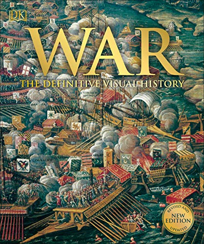 Book cover depicting a chaotic 17th-century naval battle scene, titled "War.