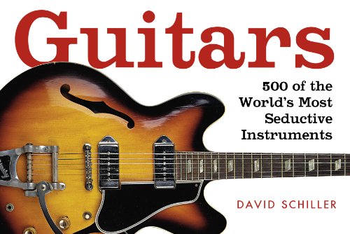 Book cover featuring a sunburst-finish electric guitar and the title "Guitars".