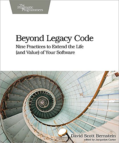 Book cover with title and image of a spiral staircase.
