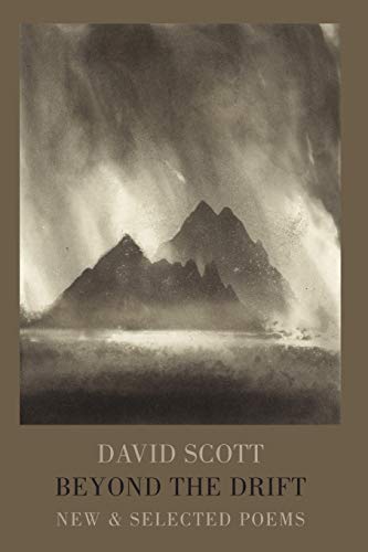 Book cover: misty mountains, title "Beyond the Drift" by David Scott.