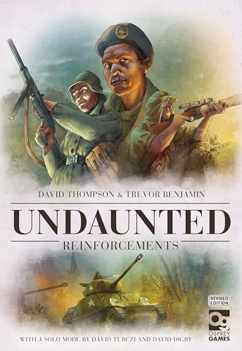 Undaunted: Reinforcements" box art depicting WWII soldiers and military vehicles.