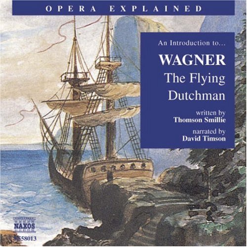 "Audiobook cover featuring a sailing ship on a rocky shore with dark blue text boxes."