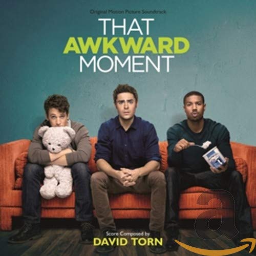 CD cover for "That Awkward Moment" soundtrack featuring three men on a couch.