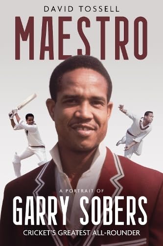 Book cover featuring a portrait of Garry Sobers with cricket action shots in background.