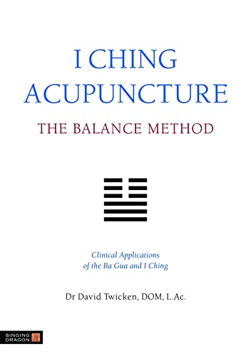 Book cover: "I Ching Acupuncture - The Balance Method" with a trigram symbol.