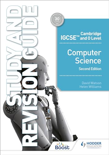 Cambridge IGCSE Computer Science study guide cover with a robot image.