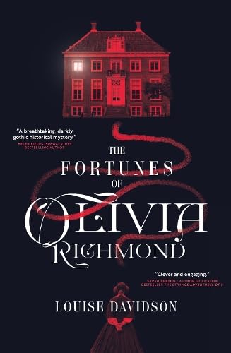 Book cover featuring a dark house, red snake, and title text.