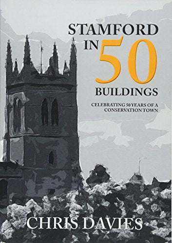 Book cover featuring Stamford’s historic church tower and title text.