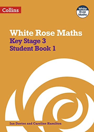 Orange textbook cover titled White Rose Maths Key Stage 3 Student Book 1.