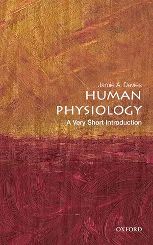 Book cover for “Human Physiology: A Very Short Introduction” with textured background.