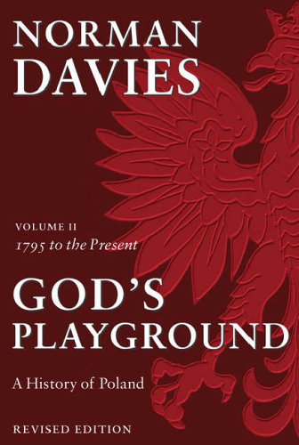 Book cover: "God's Playground" by Norman Davies, featuring a red griffin.