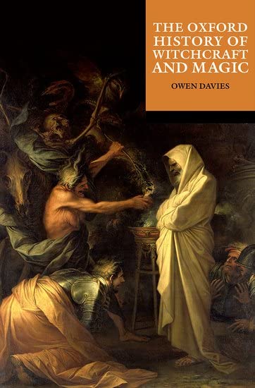 Book cover depicting a historical scene of figures practicing magic.