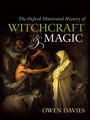 Book cover depicting a historical scene of witchcraft and magic.
