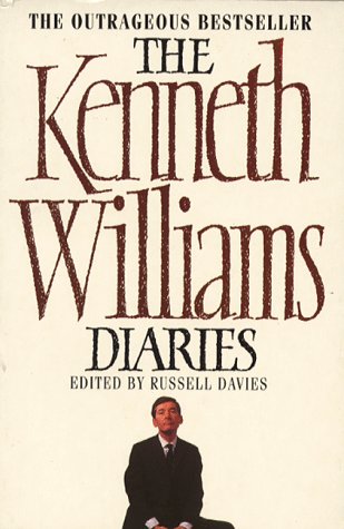 Book cover for The Kenneth Williams Diaries featuring a portrait of Kenneth Williams.