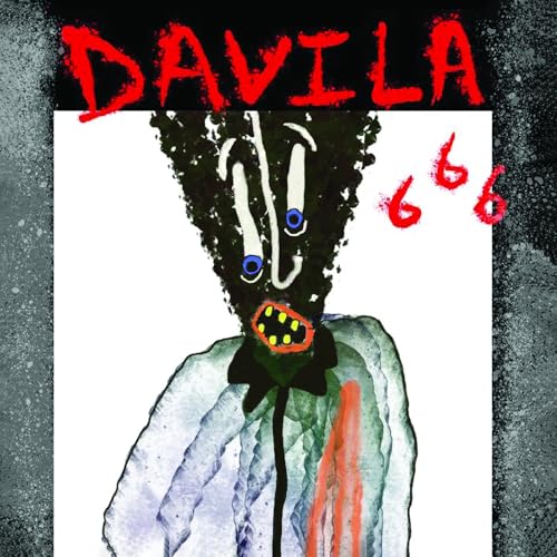 Album cover for Davila 666 featuring a distorted, painted figure.