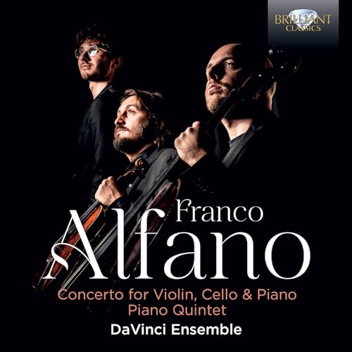 CD cover featuring three musicians with string instruments, dark background.