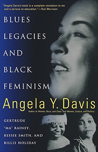Book cover featuring Angela Y. Davis and portraits of blues singers.