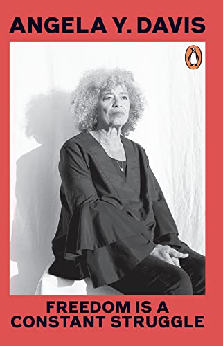 Book cover featuring a black and white portrait of Angela Y. Davis.