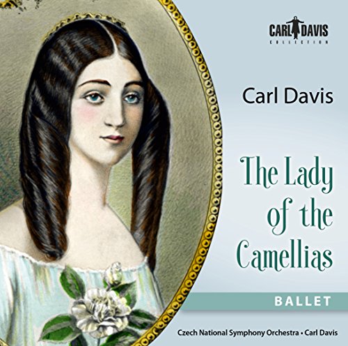 CD cover: portrait of a woman with dark hair and white camellias.