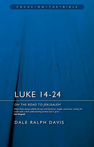 Book cover for “Luke 14–24: On the Road to Jerusalem” with blue gradient.