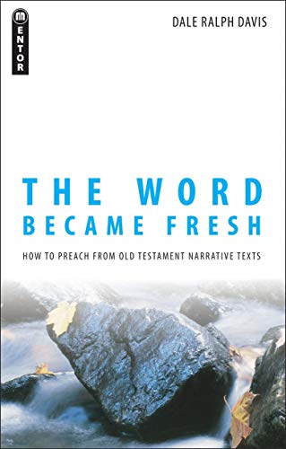 Book cover: “The Word Became Fresh” with rocks and flowing water.