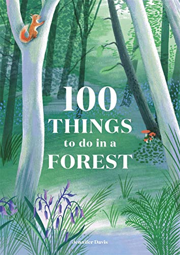 Book cover with illustrated forest scene and large white text.